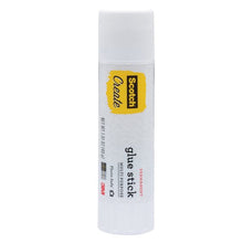 Scotch Create glue stick, 1.41 oz, cylindrical white stick with label