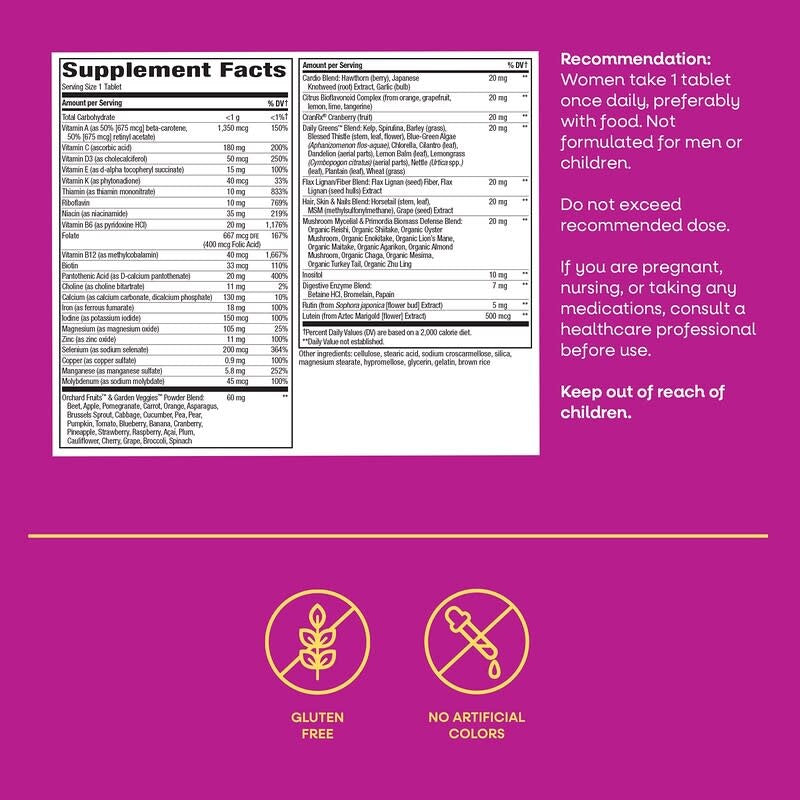 Nature's Way, Alive!, Women's Ultra Multivitamin, Tablets