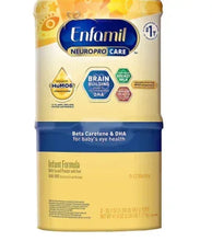 Enfamil Neuropro infant powder canister with HumO6 and DHA label