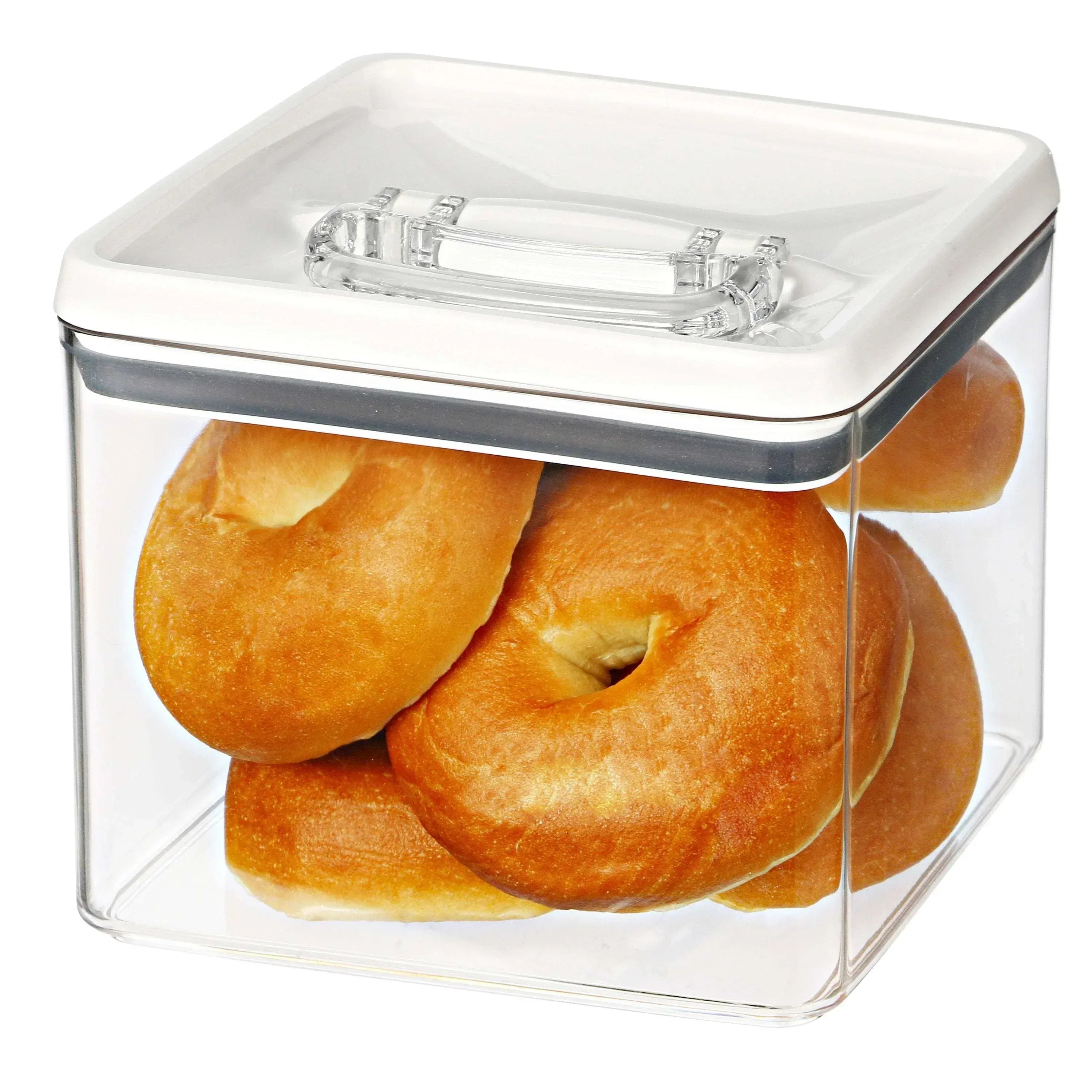 Better Homes & Gardens Flip-Tite® Large 19.7 Cup Airtight Bagel Food Storage Container, BPA-Free, Stackable Pantry Canister