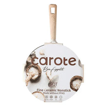 Carote ceramic nonstick saute pan lid cover with wooden knob grip