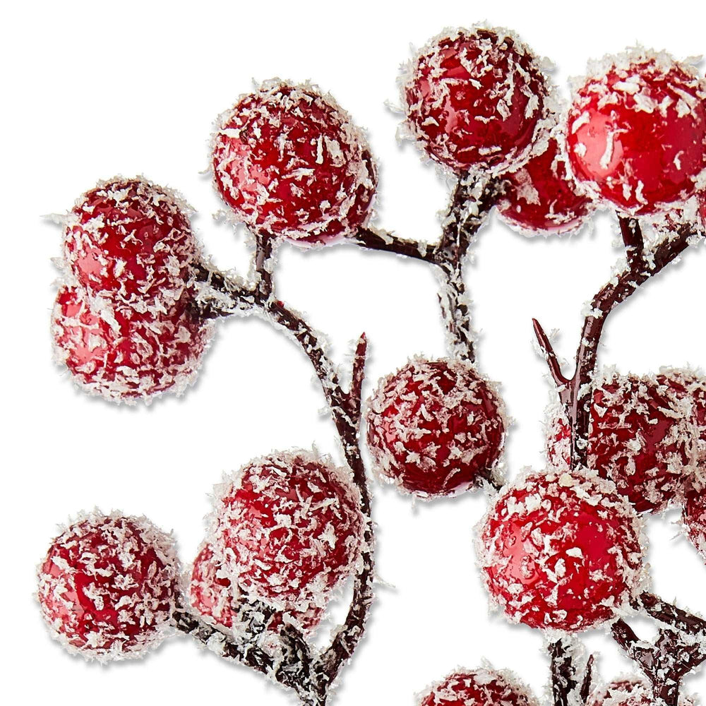 Frosted Berries Christmas Clip Ornament, Red, 9", by Holiday Time - USA MEGA SHOP