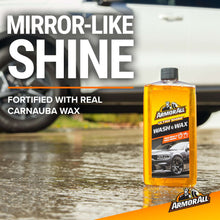 Wash and wax bottle for mirror-like car shine