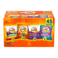 Goldfish Crackers Sweet & Savory Variety Pack Box, Single-Serve Snack Packs, 45 ct. - USA MEGA SHOP