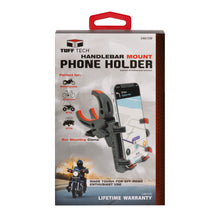 Tuff Tech handlebar mount phone holder retail box with product photo