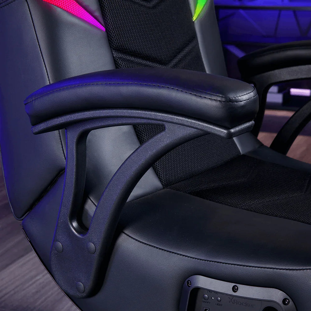 X Rocker Nemesis RGB Pedestal Gaming Chair, Black - USA MEGA SHOP
