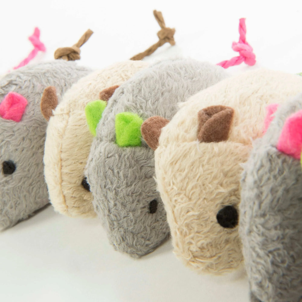 SmartyKat Skitter Critters Value Pack, Soft Plush Catnip Filled Mice Cat Toys, 10 Count - USA MEGA SHOP