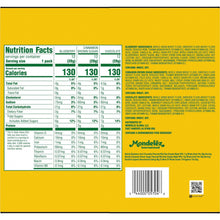 Back of biscuit variety pack with Nutrition Facts panel and barcode label