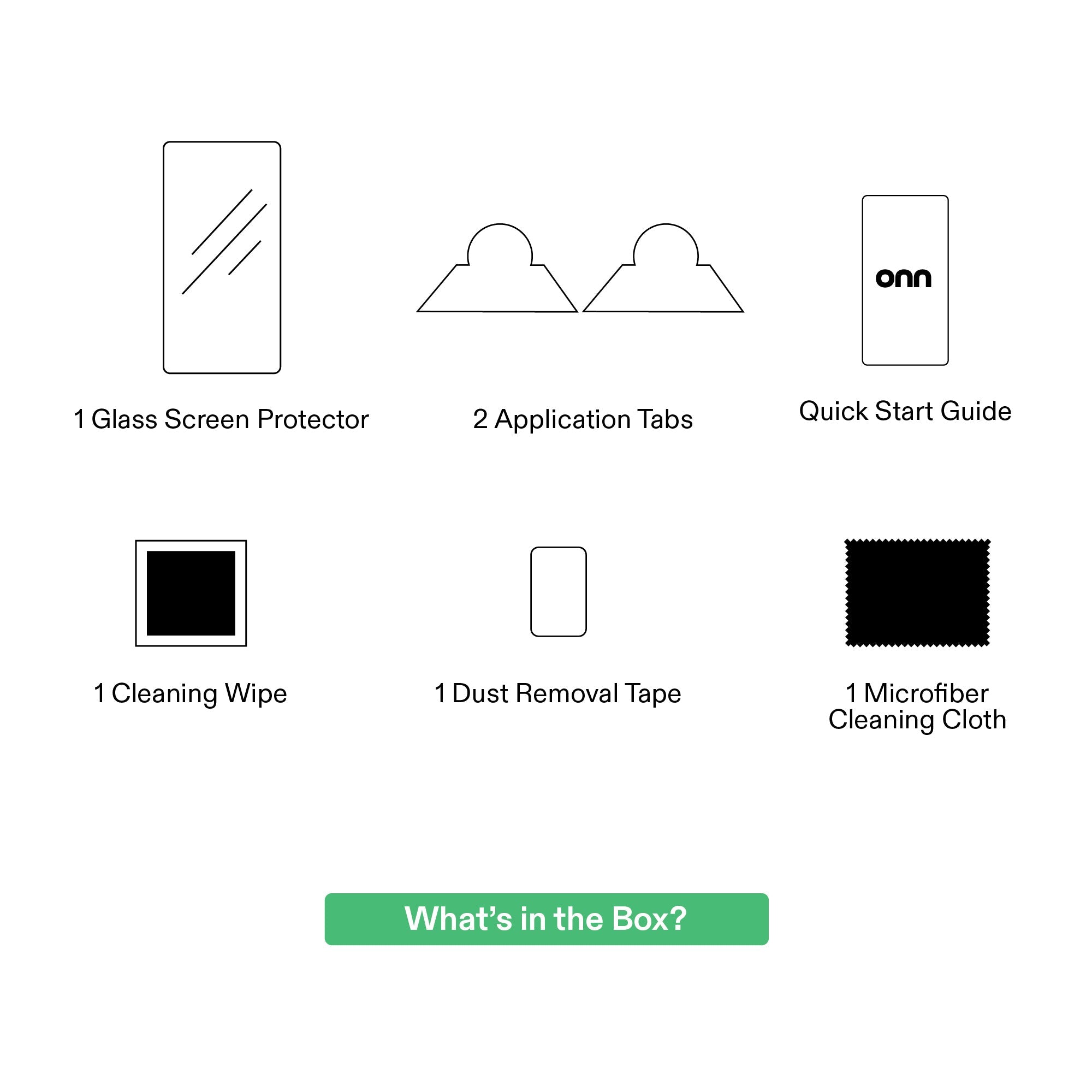 onn Glass Screen Protector for iPhone 15