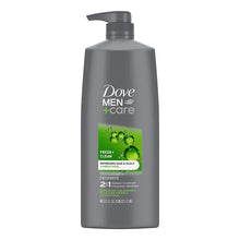 2-in-1 shampoo and conditioner bottle with pump, dark gray.