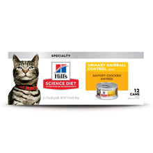 Hill's Science Diet wet cat food multipack box showing adult savory chicken label
