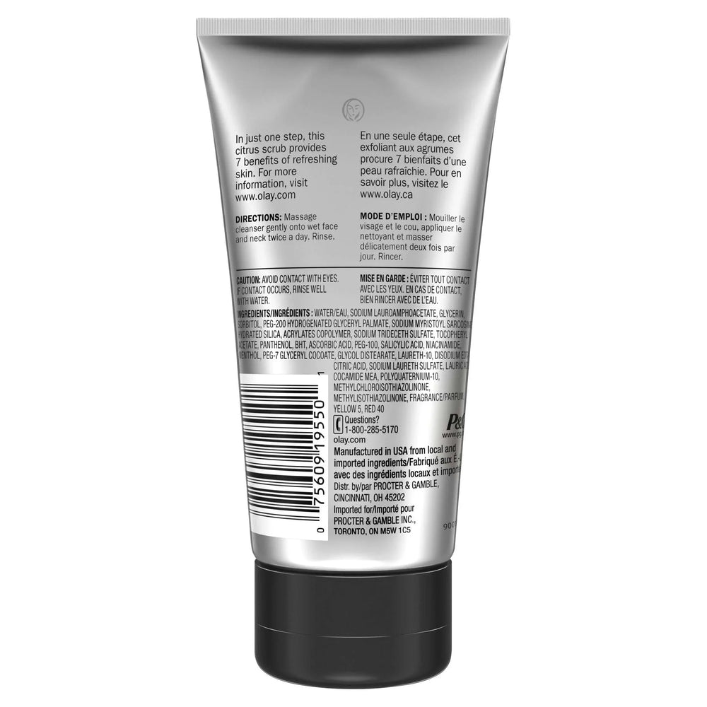 Olay Facial Cleanser, Skin Care Total Effects Daily Face Wash, Refreshing Citrus Scrub Facial Cleanser, 5.0 fl oz - USA MEGA SHOP