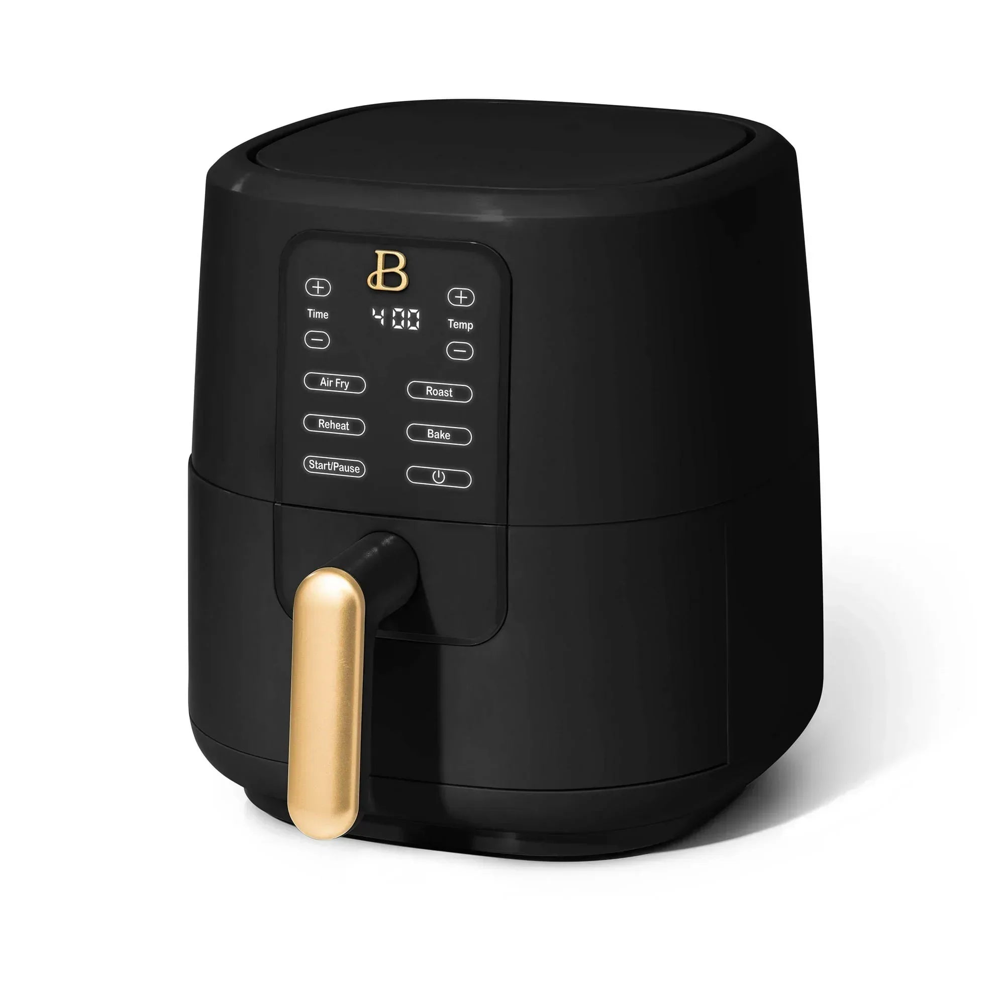 Beautiful 3 Qt Air Fryer with TurboCrisp Technology, EverGood Ceramic Nonstick Coating, Thyme Green by Drew Barrymore