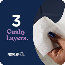 Three-ply toilet paper sheet with a quilted embossed texture