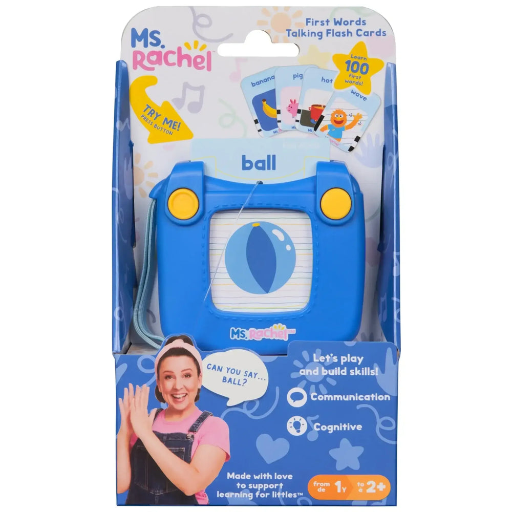 Ms. Rachel First Words Talking Flash Cards with Electronic Reader, 100 Words for Infants Ages 1 and up - USA MEGA SHOP