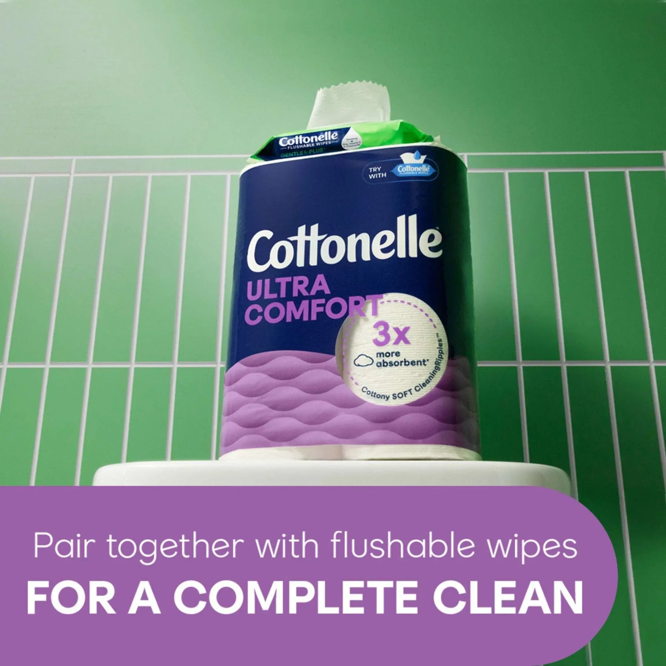 Cottonelle Ultra Comfort Toilet Paper, Soft Toilet Tissue, 24 Mega Rolls