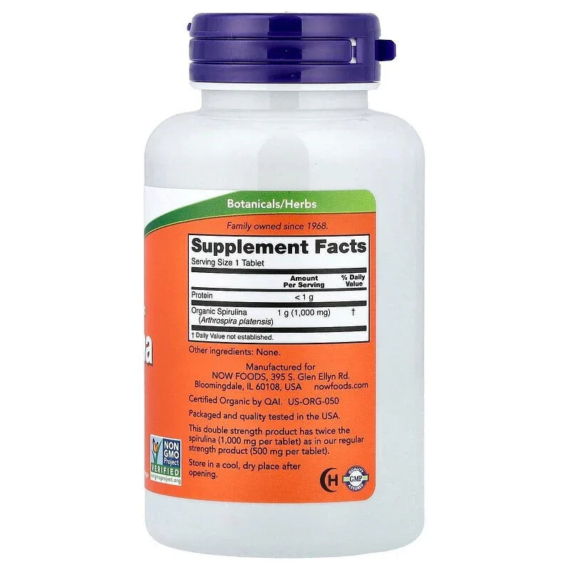 NOW Foods, Certified Organic Spirulina - USA MEGA SHOP