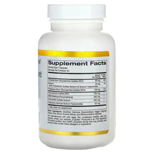 California Gold Nutrition supplement facts panel on Total Veggie Joint bottle