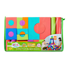 Jumbo foam building blocks set box with colorful piece assortment