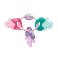 Nuby IcyBite Textured and Soothing Teether for Baby, Multicolor Keys on a Ring - USA MEGA SHOP