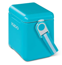 Igloo hard side cooler with side strap, turquoise blue