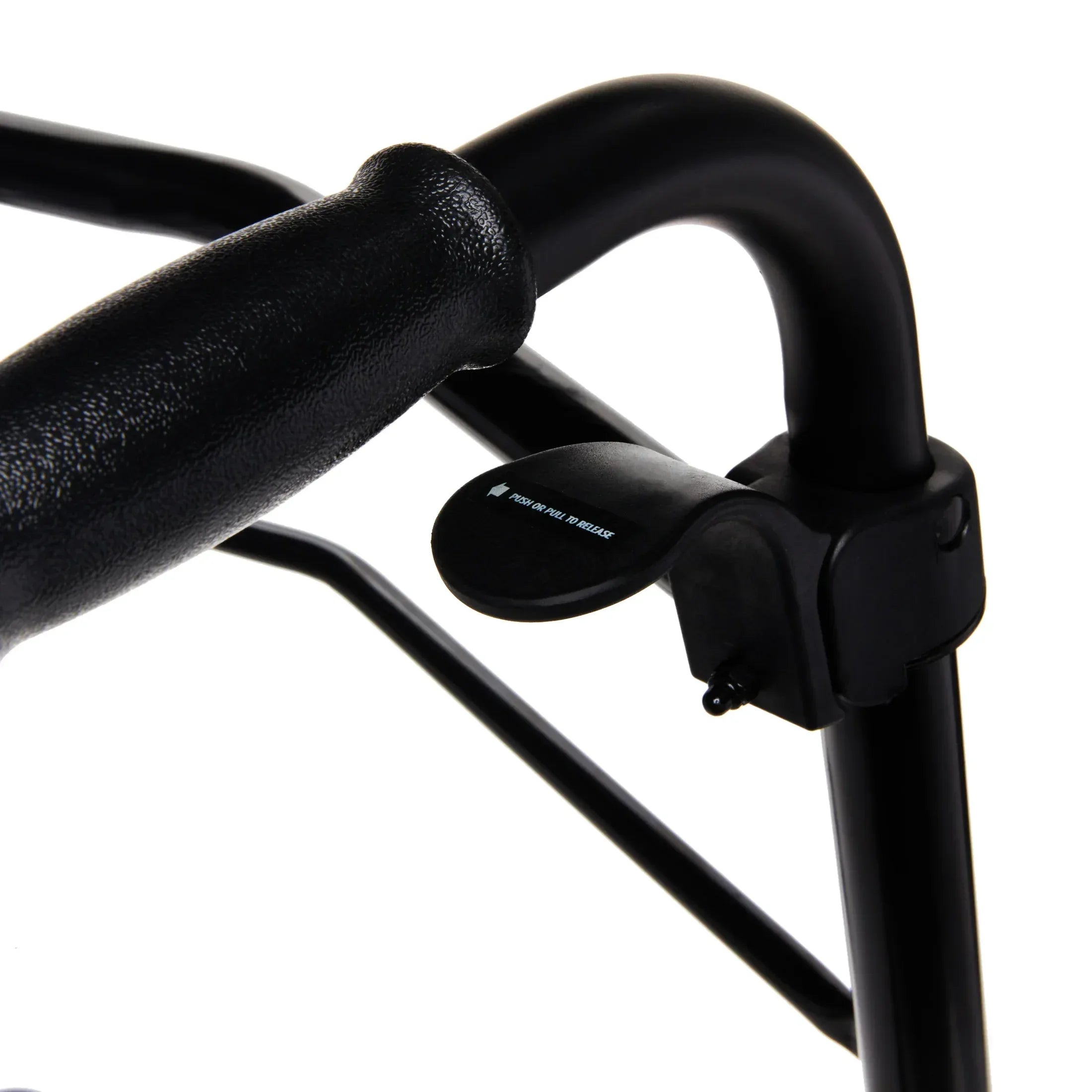 Equate Folding Walker with 5-Inch Wheels, Black – 350 lb Weight Capacity