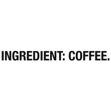 Ingredient: coffee text on coffee pod packaging