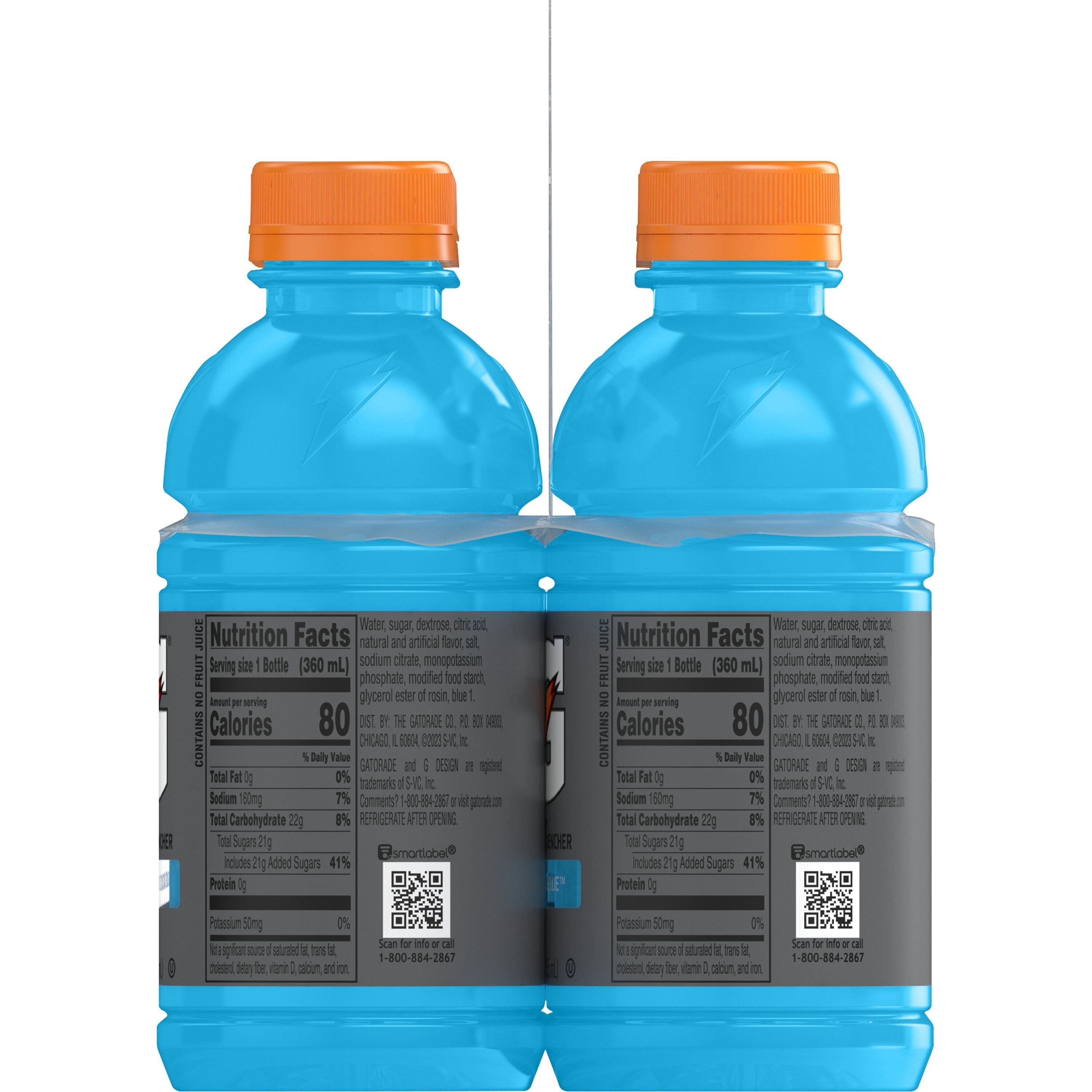 Gatorade Thirst Quencher Cool Blue Sports Drinks, 12 fl oz, 12 Count Bottles