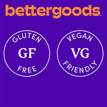bettergoods label badges: Gluten Free, Vegan (GF, VG friendly)