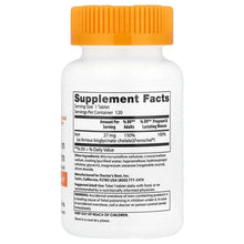 High absorption iron supplement bottle with back Supplement Facts label panel