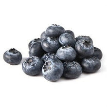Pile of fresh blueberries with dusty bloom