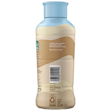 Starbucks Lite vanilla latte bottle with barcode and recycling icons, blue cap
