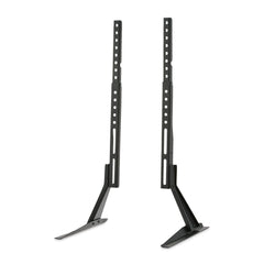 onn Tabletop TV Stand for 37" to 70" TVs, Holds up to 110 lbs, Black- Metal Legs for Tabletop