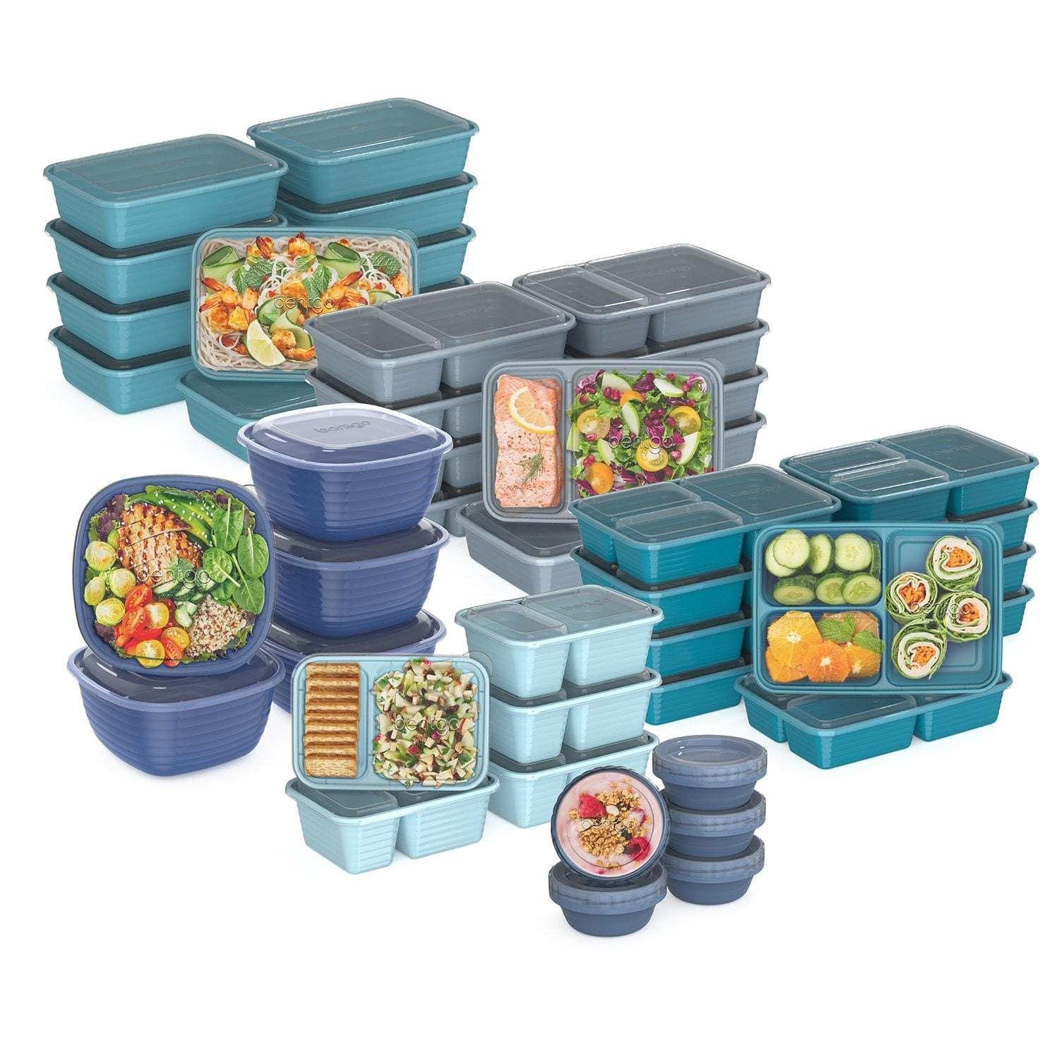 Bentgo 90 Piece Meal Prep Set (Assorted Colors)