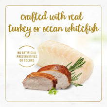 Kitten classic pate wet cat food with turkey or ocean whitefish ingredients and no colors