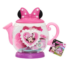 Play teapot with Minnie Mouse heart, pink bow lid and included accessory box