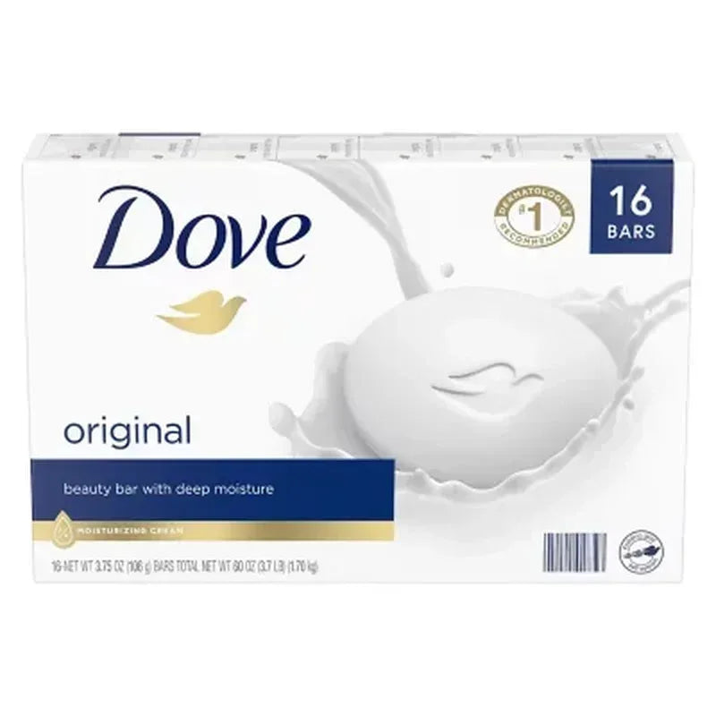 Dove Beauty Bar Soap, Original White (3.75 Oz., 16 Ct.)