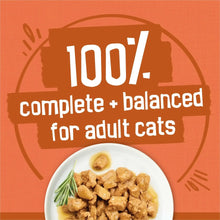 TurChicken wet cat food graphic: 100% complete and balanced for adult cats