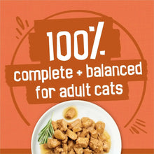 Turchicken wet cat food serving of meat pieces in extra gravy, 100% claim