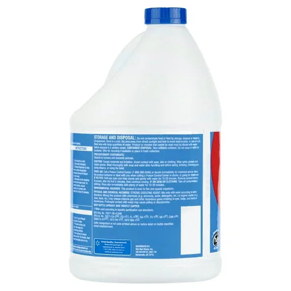 Great Value Concentrated Low Splash Bleach Regular, 121 floz - USA MEGA SHOP