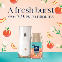Glade automatic spray refill set with canister and juicy peach & elderflower, 6.2 oz