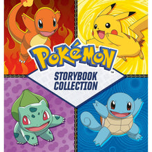Pokémon Storybook Collection hardcover cover with Charmander, Pikachu, Bulbasaur, Squirtle