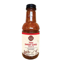 Thai sweet chili sauce bottle, 30 oz; Wellsley Farms label