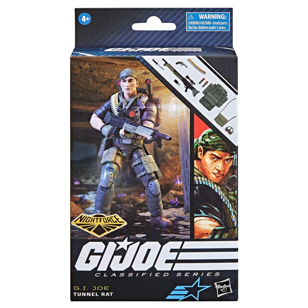 G.I. Joe Classified Series Night Force Tunnel Rat, Collectible G.I. Joe Action Figure (6"), 107 - USA MEGA SHOP