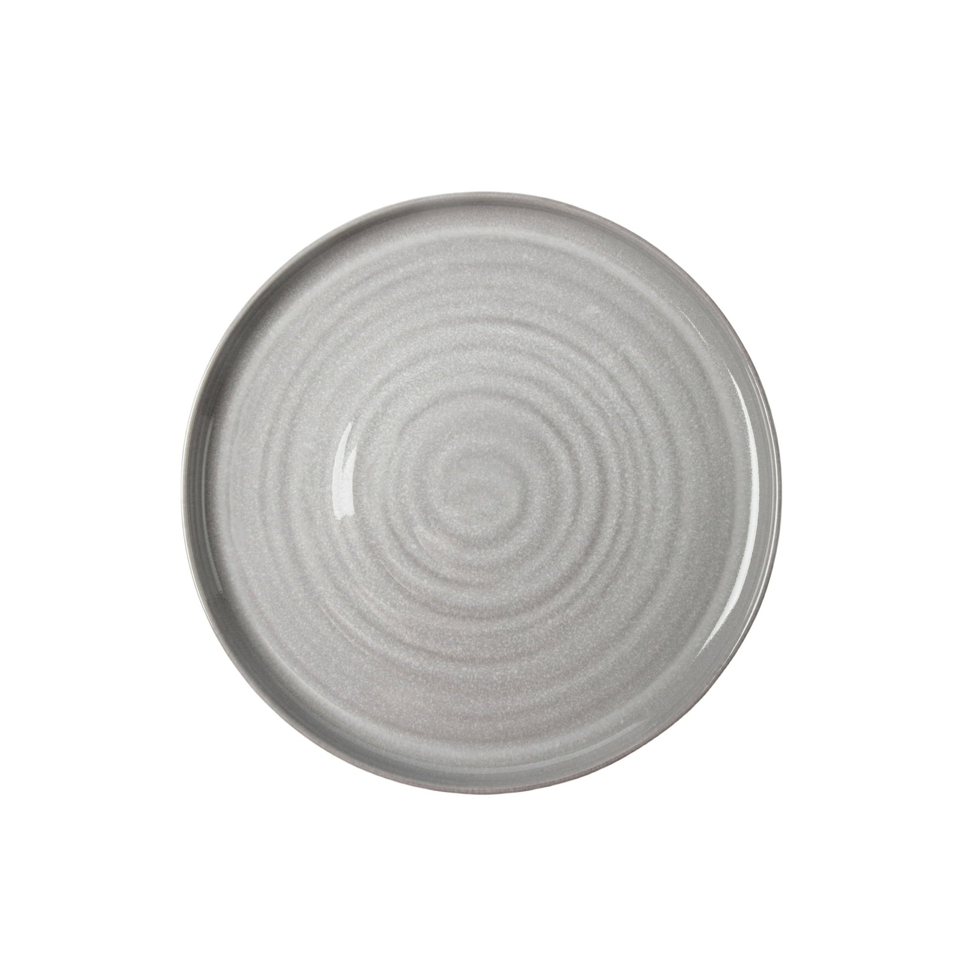 (8 pack) Better Homes & Gardens-Collins Collection Grey Stoneware Round 10.4" Dinner Plate