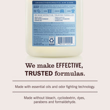Fabric freshener bottle back label with aromatherapeutic air care, 20 fl oz