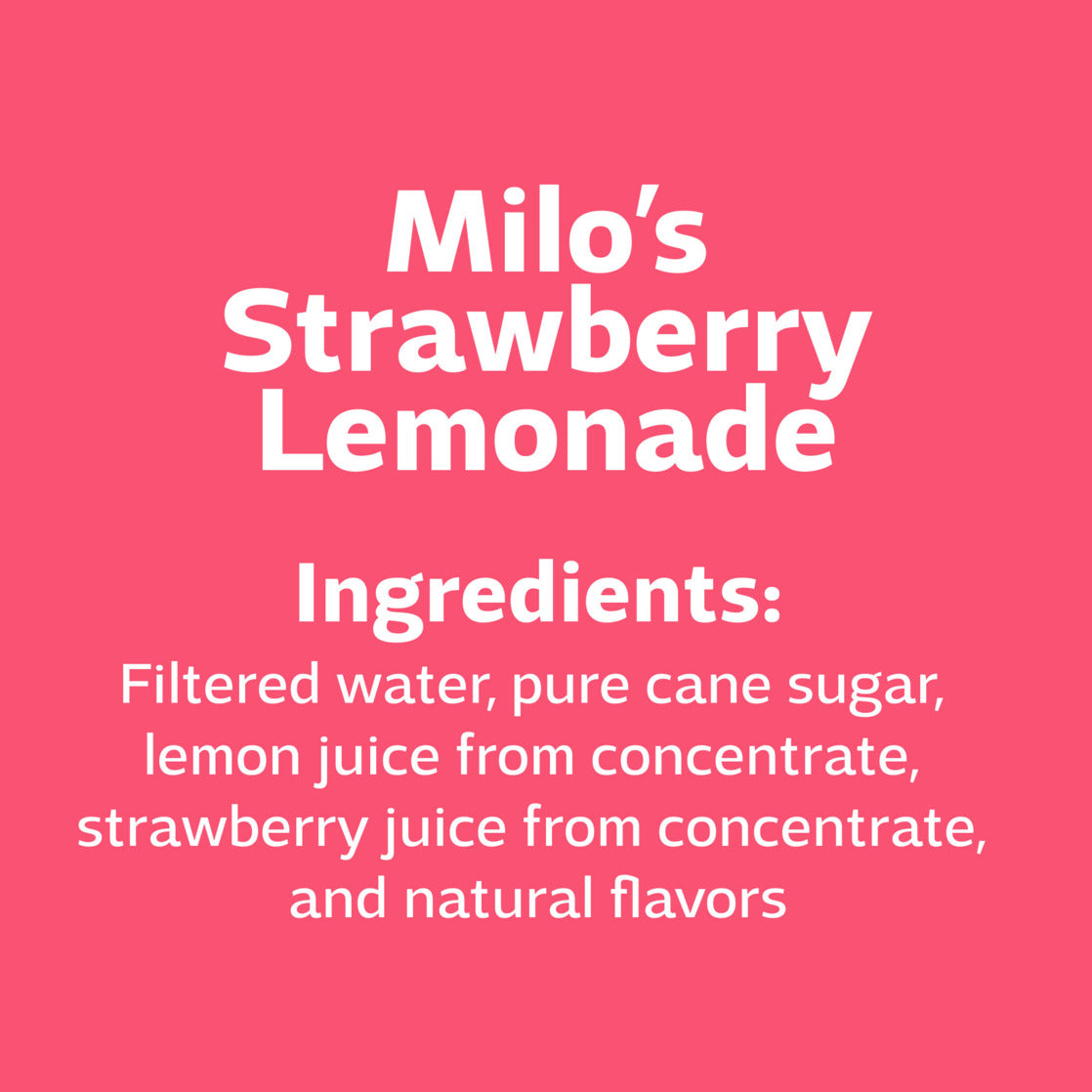 Milo's Strawberry Lemonade - 128 fl oz