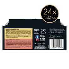 Sheba kitten variety pack twin-pack trays label with 24x 1.32 oz badge