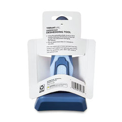 Vibrant Life Medium Undercoat Deshedding Tool with Non-Slip Handle for Dogs