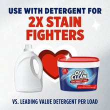 OxiClean Max Force tub and detergent jug for use with detergent